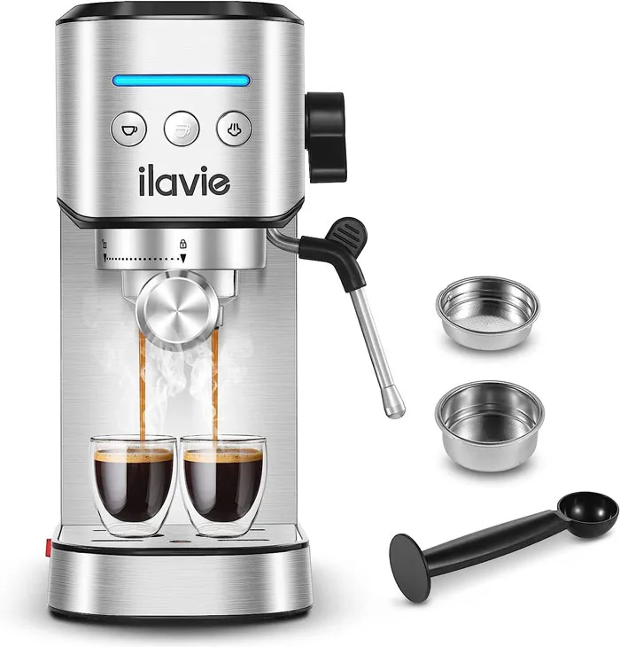 Ilavie Espresso Machine With Steamer: Now $135.99 (Was $269.99)