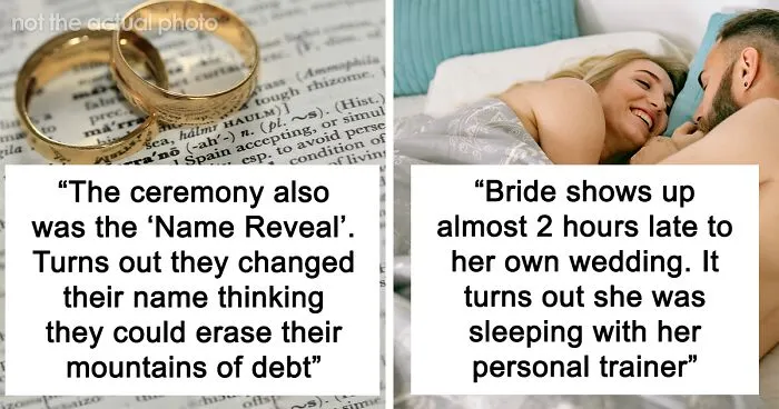 "What’s The Cringiest Thing You’ve Seen A Bride And Groom Do For Their Wedding?" (40 Answers)