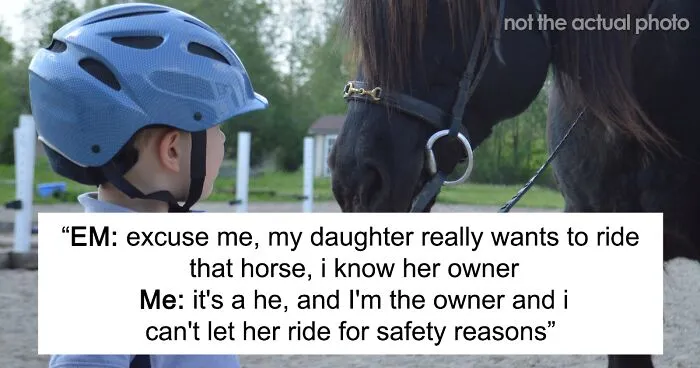 Karen Mom With Big Entitlement Energy Begs Horse Owner To Let Her 11 Y.O. Ride A Dangerous Horse