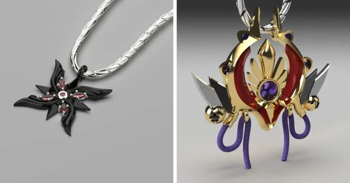 For 3 Weeks I've Been Creating Fanart Jewelry Inspired By Different Games - This Week's Genshin Impact-Inspired Jewelry (21 Pics)