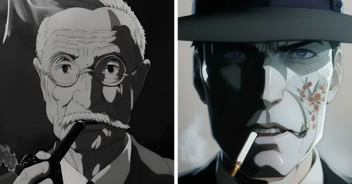 I Turned 'Oppenheimer' Stills Into A Scaring Anime (26 Pics)