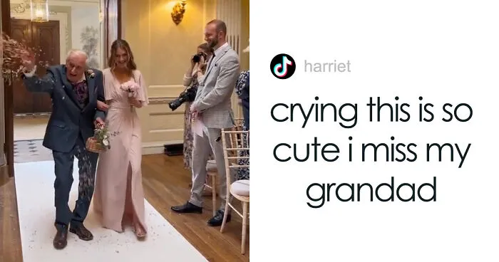 Bride Swaps Flower Girls For 'Flower Grandpa'