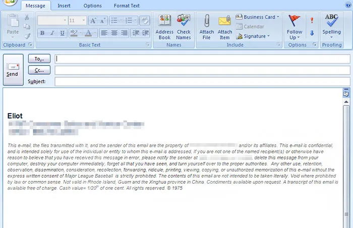 I'm Celebrating 10 Years Of This As My Email Signature At Work. To Date, Not One Person Has Noticed