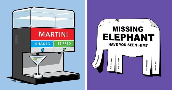 This Artist Unveils 40 Funny Illustrations For T-Shirt Designs