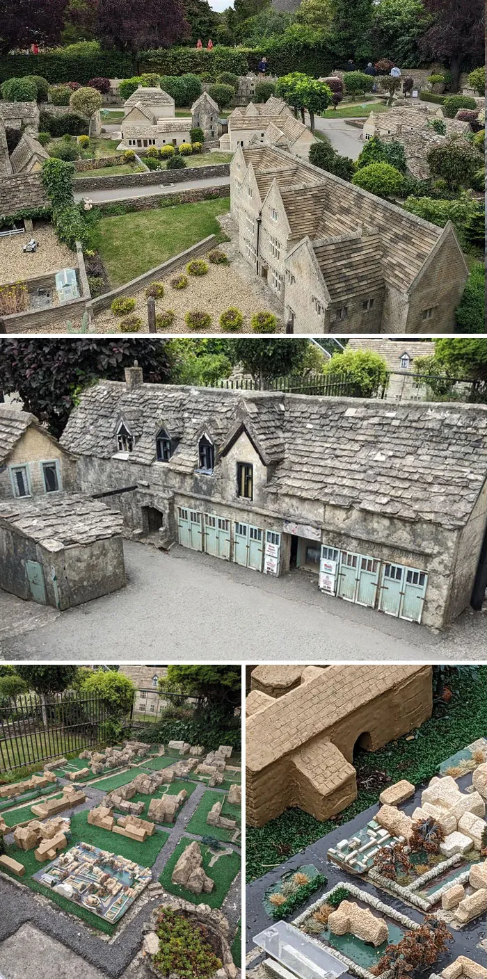 Hoy he visitado un pueblo en miniatura que dentro tiene una miniatura de sí mismo, y esta también tiene otra aún más pequeña