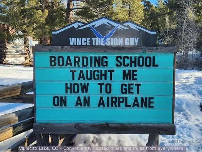 Colorado Man Is Putting Up The Funniest Signs, And Here Are 40 Of The Best New Ones