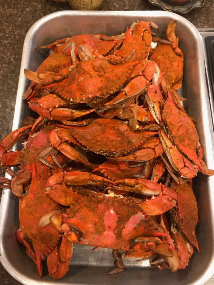 Old Bay Steamed Blue Crab