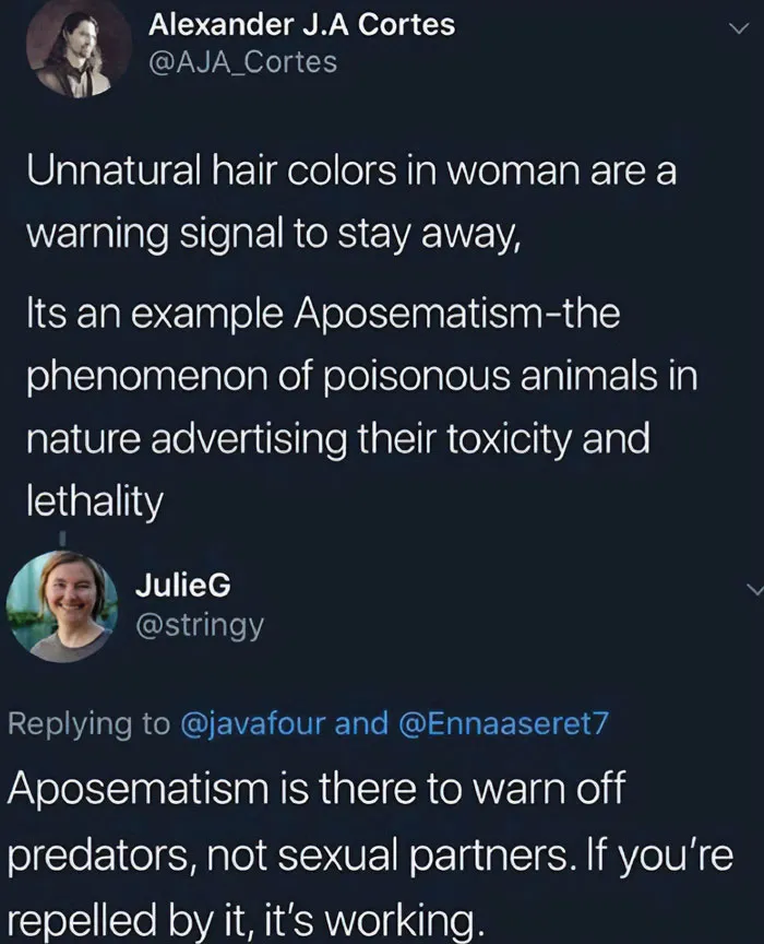 Stay Away From Girls With Bright Unnatural Hair Colors