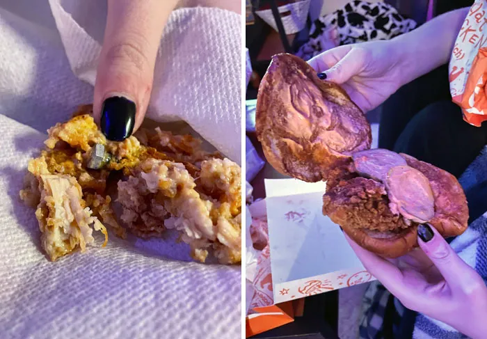 I Ordered A Popeyes Chicken Sandwich The Other Night And Cracked My Tooth On A Metal Screw Embedded In The Chicken