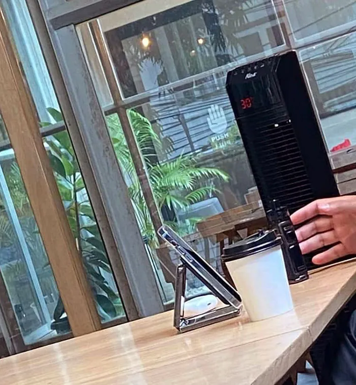What Kinda Rich Do You Have To Be To Use A Samsung Z Fold 3 As A Stand To Use Your iPhone 13