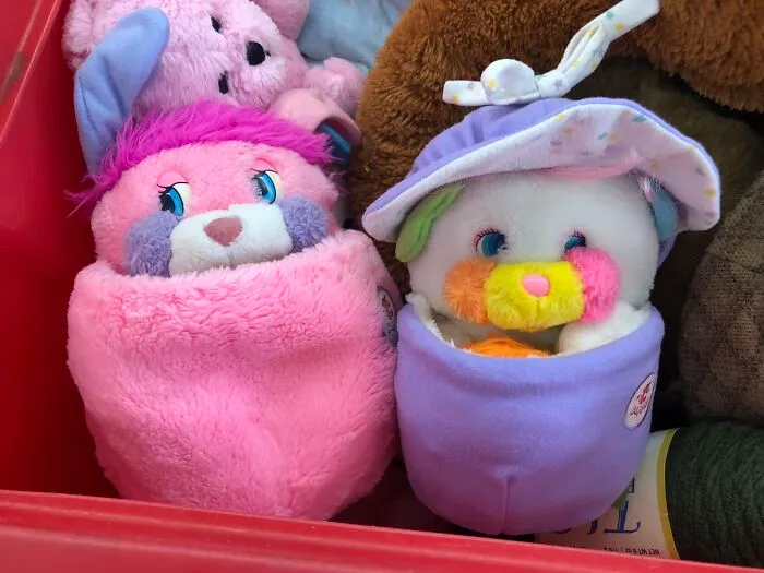 Todays Find In The Stuffed Animals Bin. Salvation Army In Garden City, Mi. A Couple Of 1986 Popples. Did Not Come Home With Me  ***edit*** You All Convinced Me I Went Back In And Bought Them Both For $1.99 Each