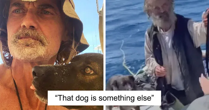 Man And Dog Rescued From The Ocean After 2 Months