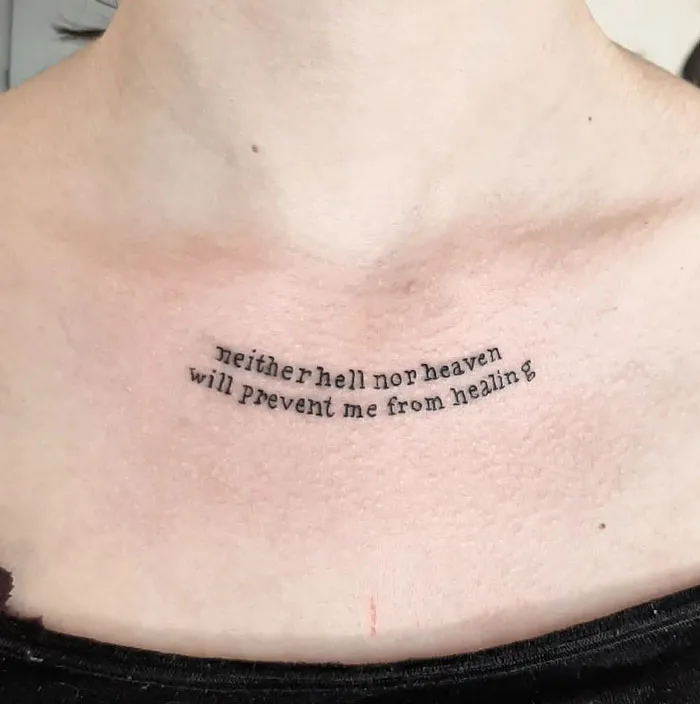Inspirational Phrase Tattoo