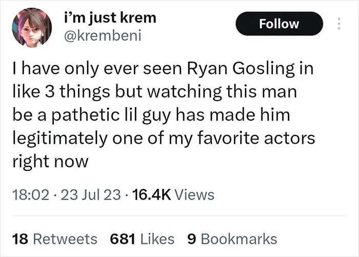 22 Best Twitter Reactions About How Ryan Gosling Was Built To Play Barbie’s Ken