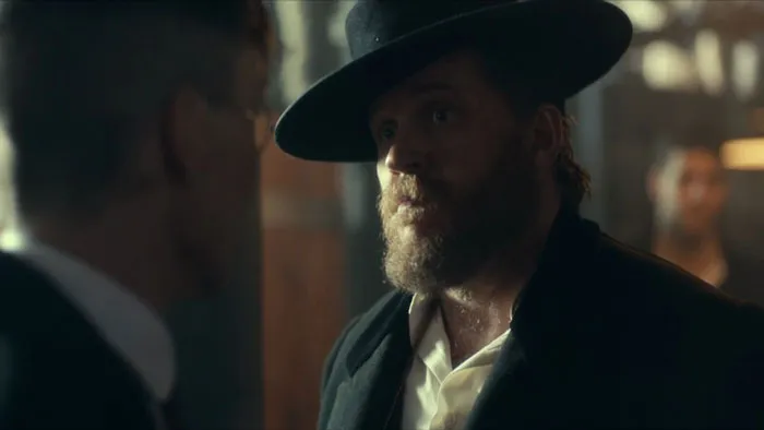 Alfie Solomons looking at Tommy Shelby
