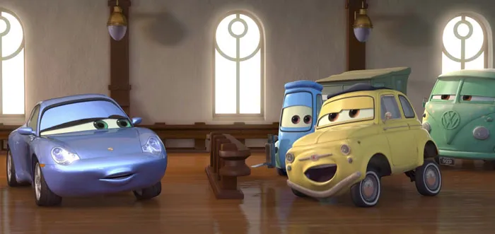 Luigi speaking with Sally Carrera