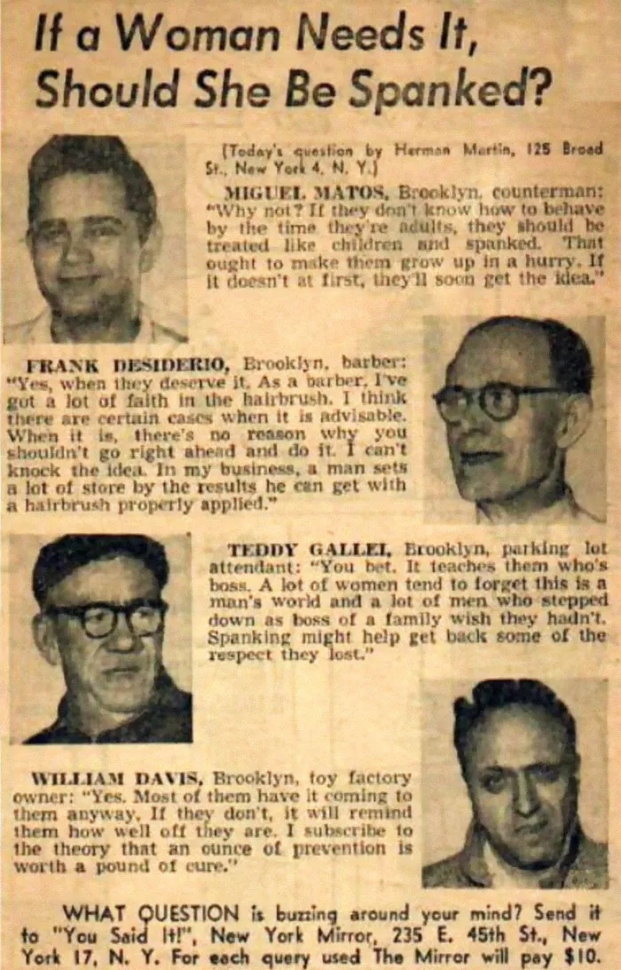 News Clipping From The New York Daily Mirror, 1950s