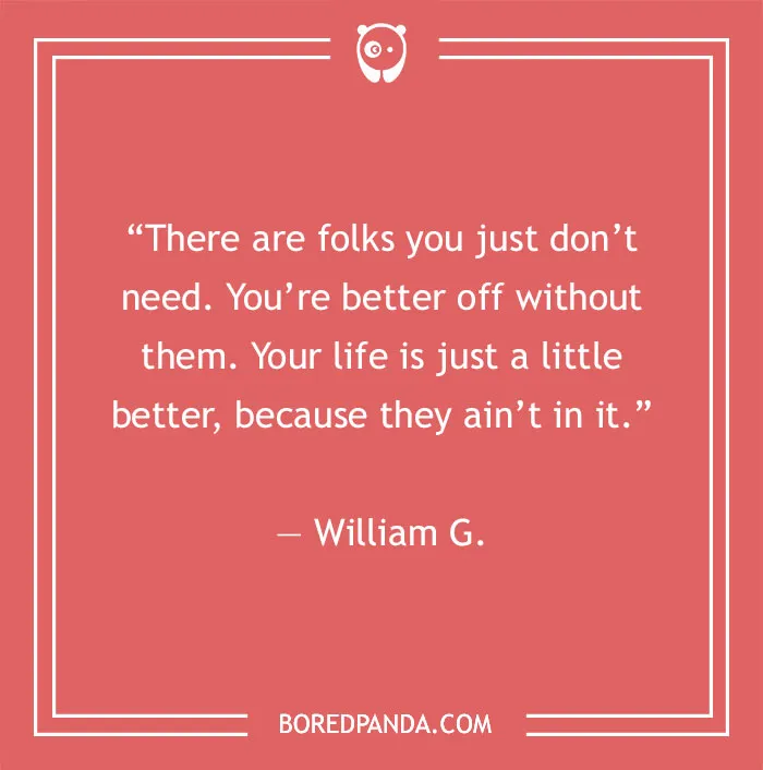 Quote about fake people on a red background emphasizing recognizing toxic relationships.