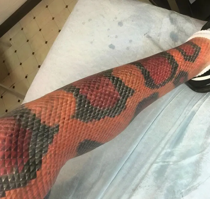 Snake's Skin Tattoo