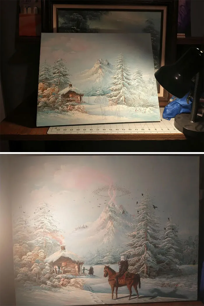 $3.00 Painting Is Now A Foreshadowed Witcher Contract. Still Feels Like It Needs Something Though