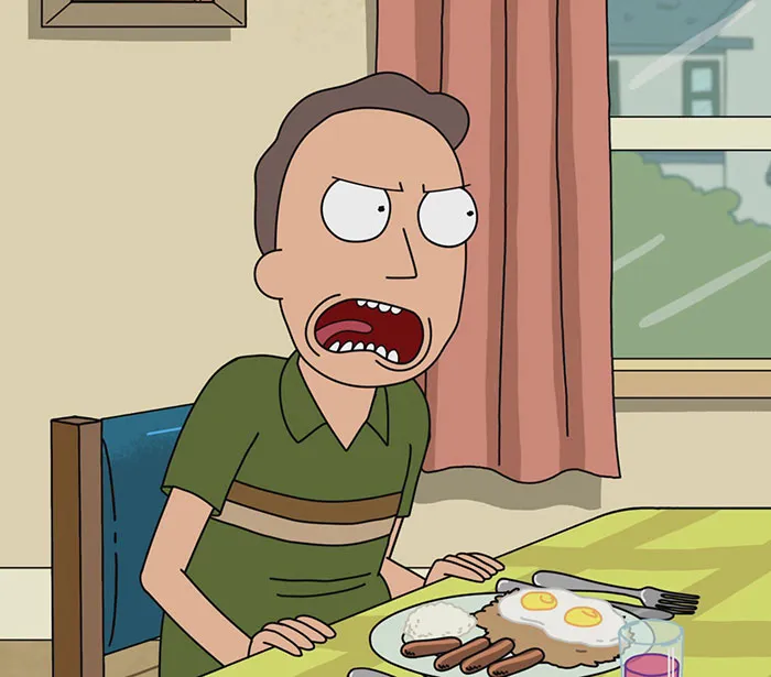 Jerry wearing green shirt