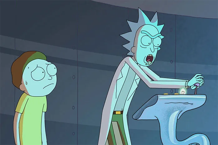 Rick and Morty talking