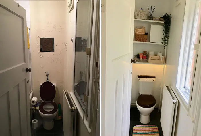 My Depressing Bathroom Is Less Depressing!