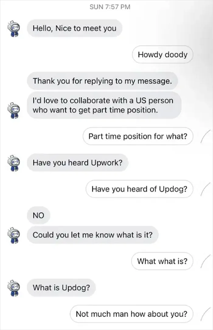 First Time Ever Interacting With A Scammer, Me And My GF Had A Laugh
