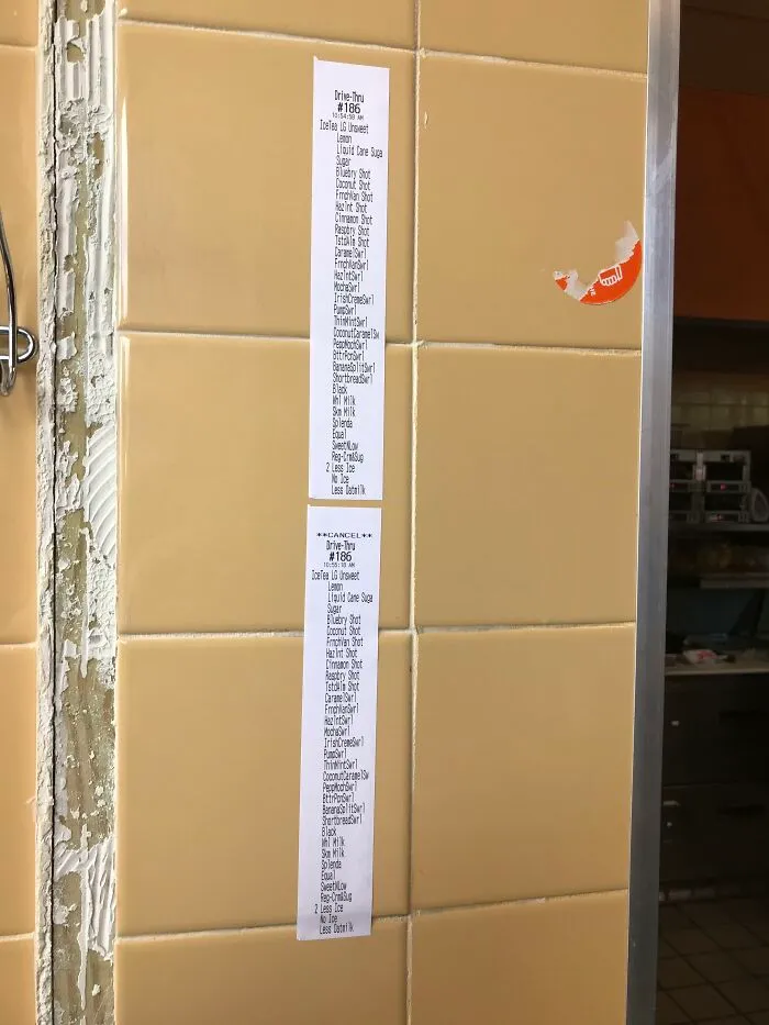 Coworker Made The Loooooong Order