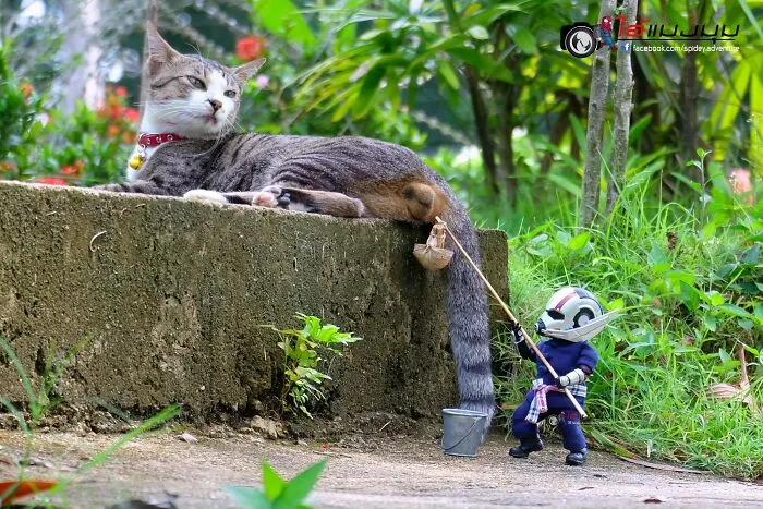 The Adventures Of Baby Spidey And His Cute Animal Pals: 30 New Photos By This Artist