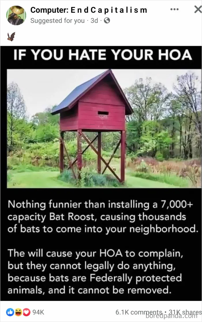 Have A Terrible Hoa? Here's A Thought