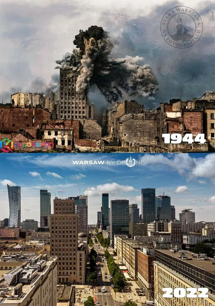 Warsaw City Centre, 1944/2022