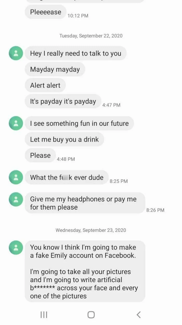My Stalker Has "Endless Numbers"