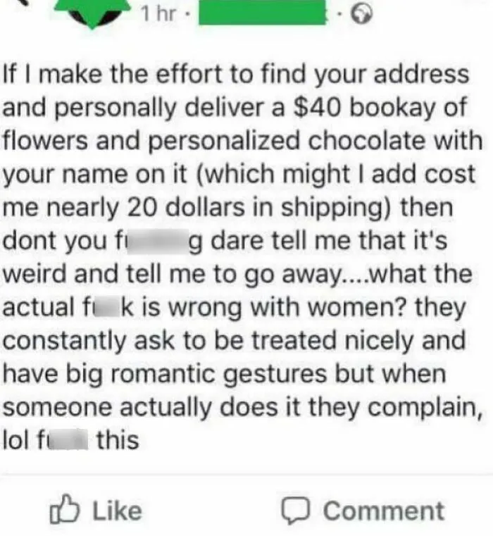 "I'm A Creepy Stalker, But You're A S**t Person If You Don't Want To Stay With Me!