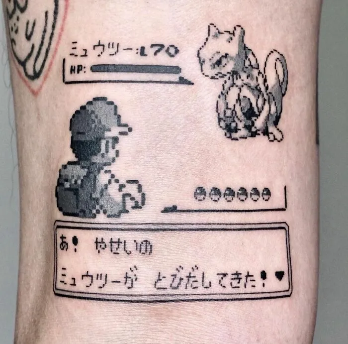 Pokémon Game Tattoo