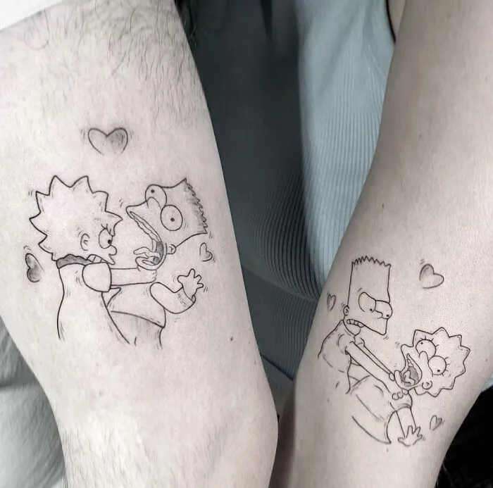 Bart And Lisa Brother And Sister Tattoo
