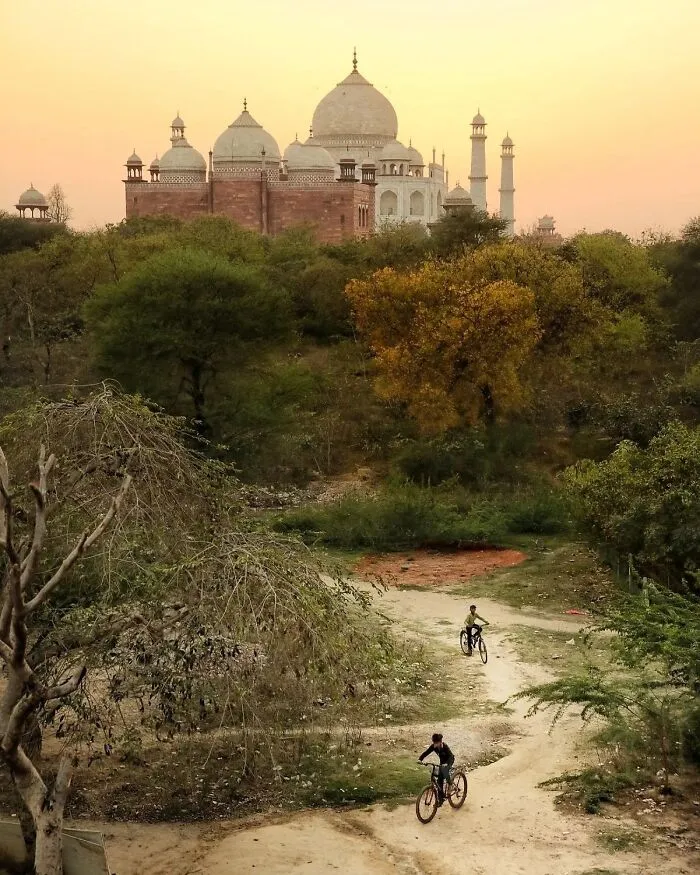 El Taj Mahal desde otro ángulo
