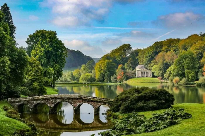 Stourhead con sus colores otoñales