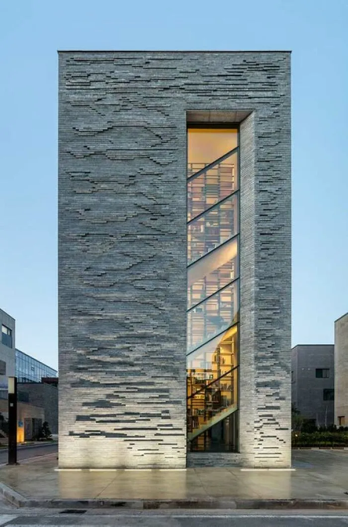 Brick Facade For A Bookstore In Korea