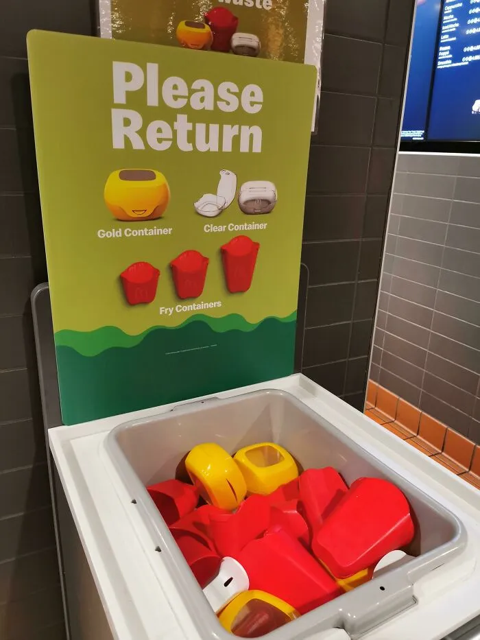 McDonald's Has New Reusable Containers For Dine In Orders Now