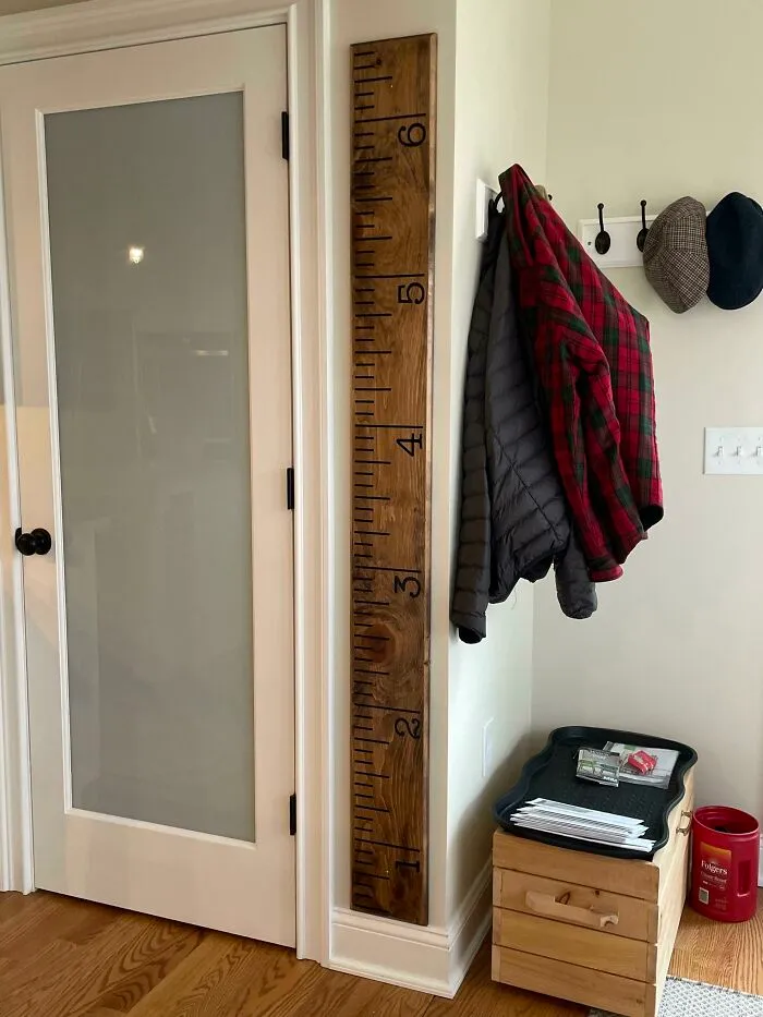 Made A Wall Ruler To Track My Grandchildren’s Growth