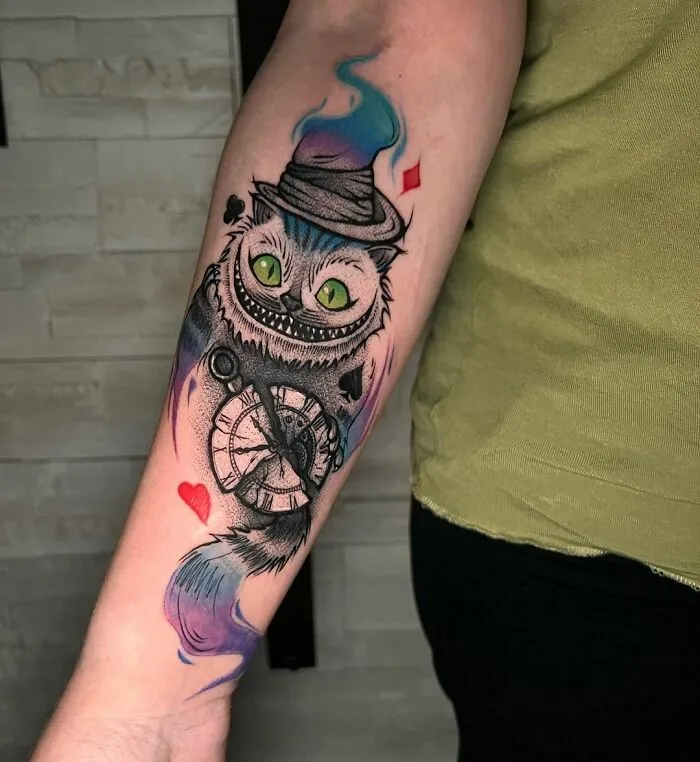 Alice In Wonderland Inspired Tattoo