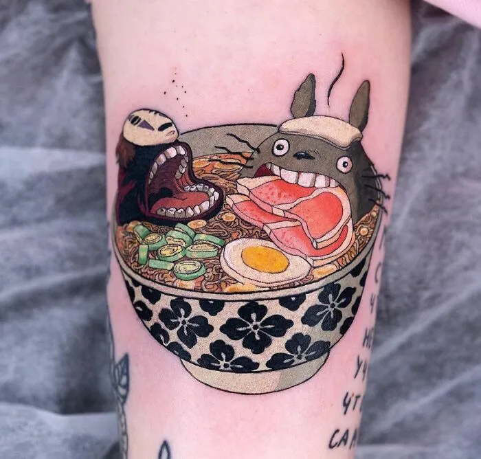 Tororo Ramen Fantasy Tattoo