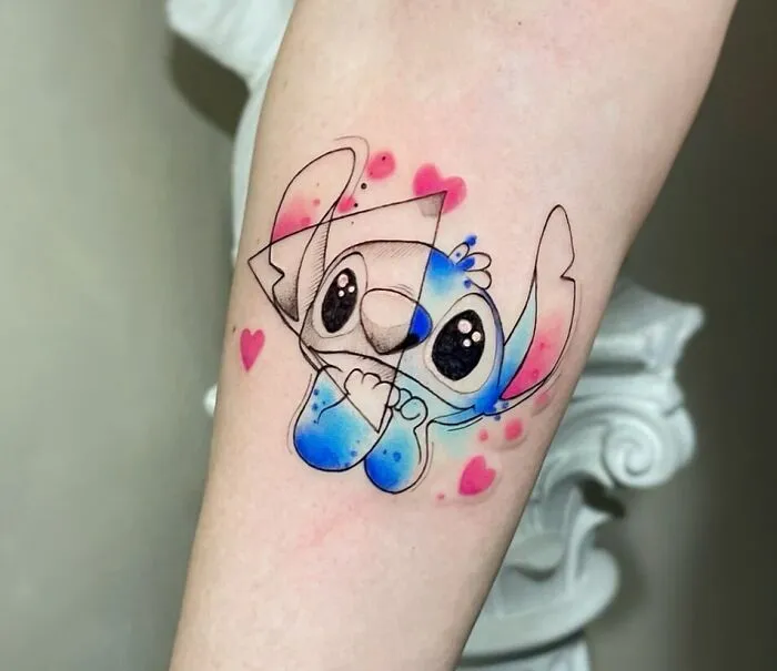 Lovely Stich Tattoo