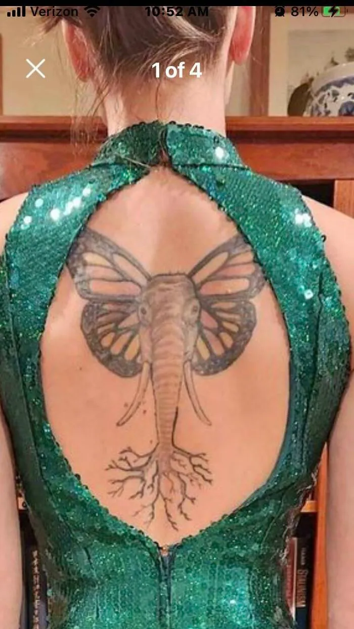 Mariposa elefante árbol