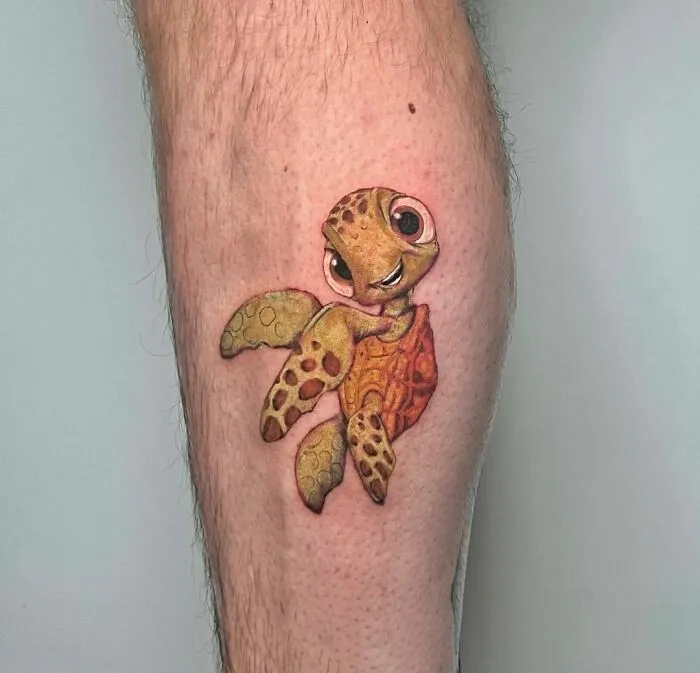 Squirt From "Finding Nemo" Tattoo