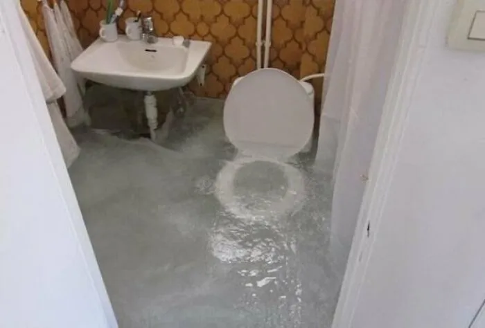 En esta cabaña no cerraron la válvula principal del agua durante el invierno