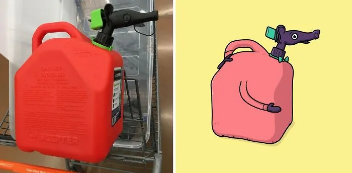 Artist Redraws 20 Funny Examples Of Pareidolia In Everyday Life And Turns It Into Fun Illustrations (New Pics)