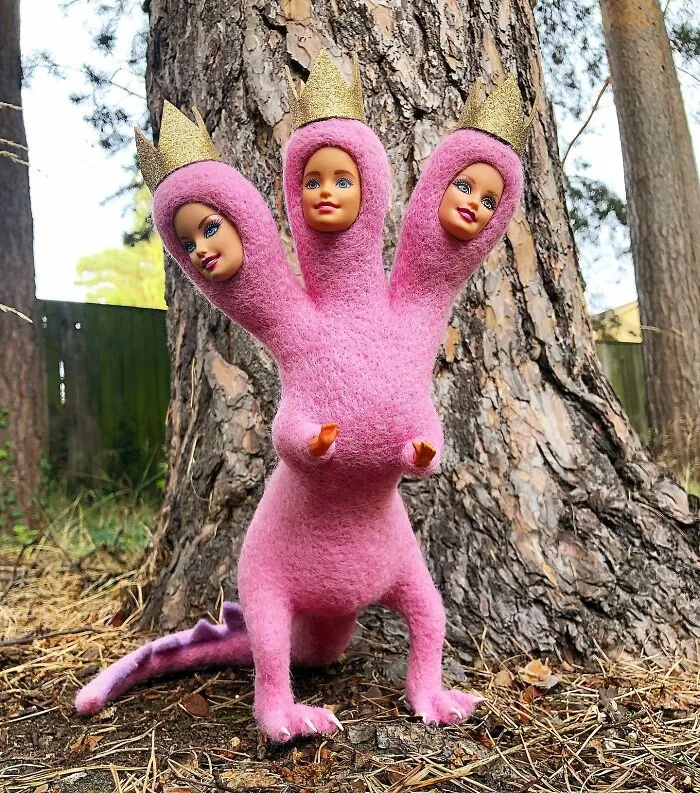 3 Headed Barbie Dinosaur