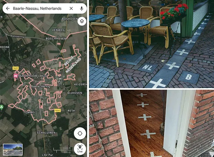 Baarle, The Most Complex Border In The World. The Dutch Municipality Of Baarle-Nassau Is Home To More Than 20 Belgian Enclaves, Some Of Which Contain Dutch Enclaves